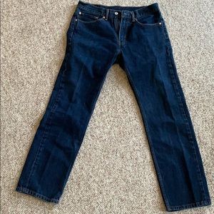 Men’s Levi’s 505 dark stone wash jean
